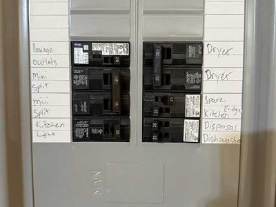 Residential Electrical Circuit Breaker Panel